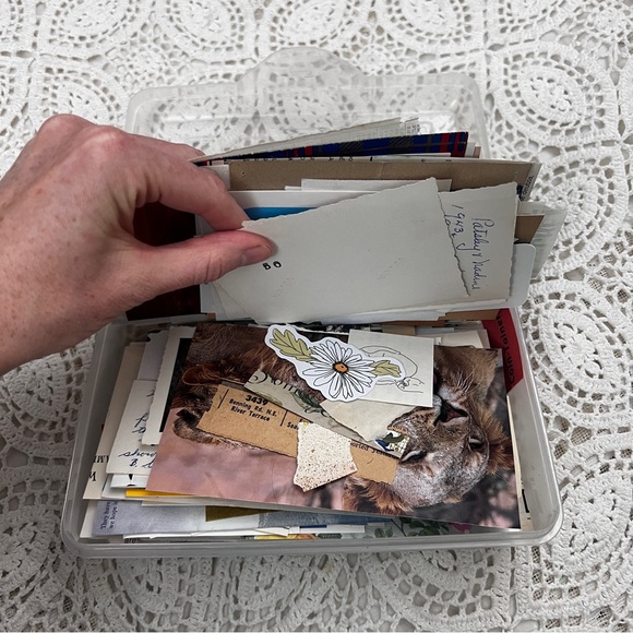 Sterilite pencil box loaded with paper ephemera #9 - Picture 5 of 17